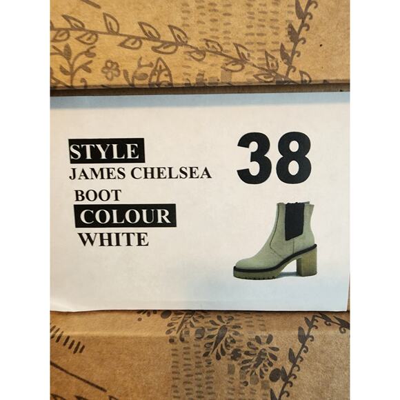 Free People James Chelsea Boot, White, EU 38, New in Box - Picture 7 of 7